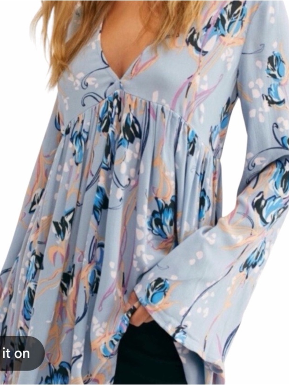 **NWT** Free People Floral Tunic